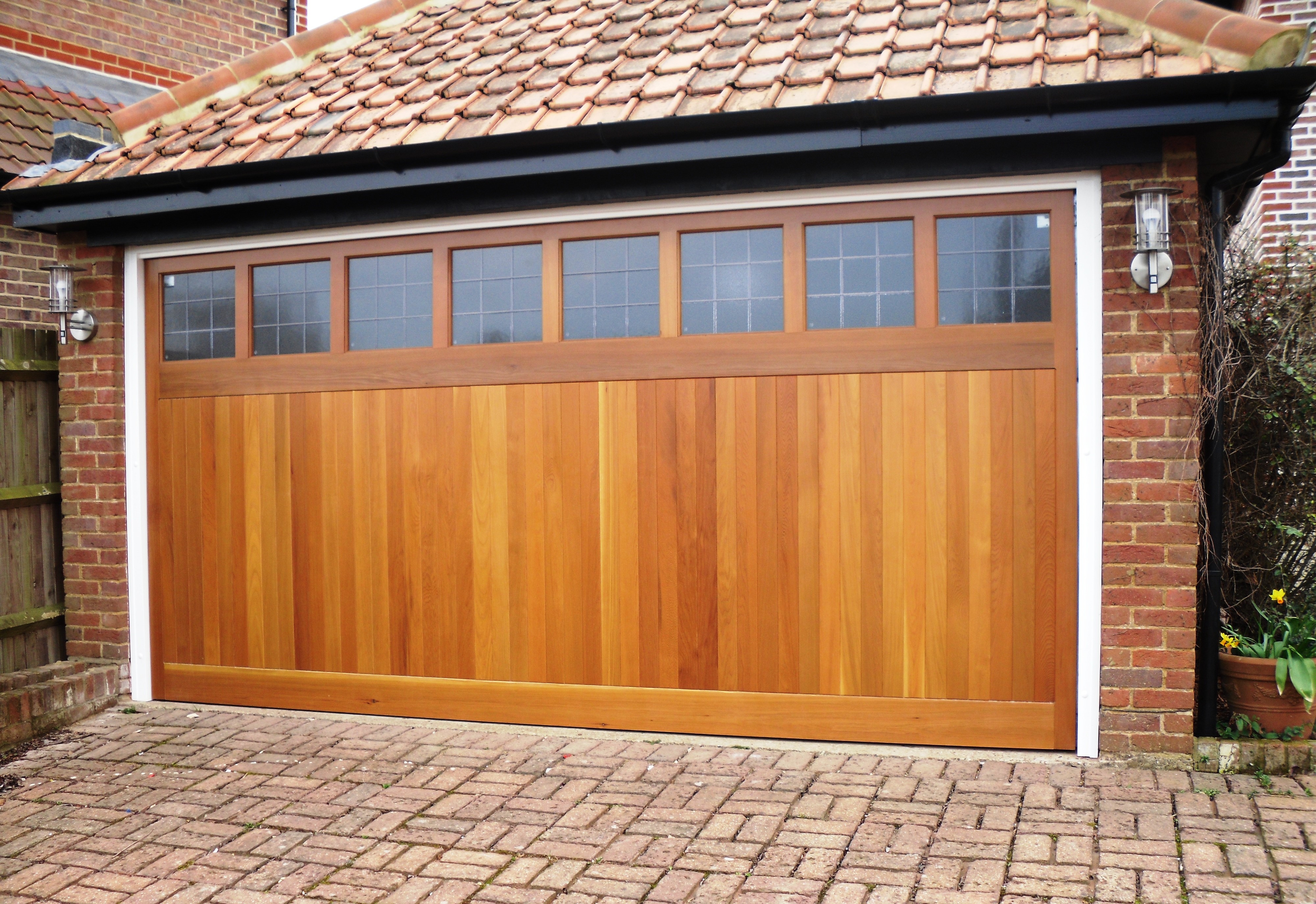 Cedar Ashbourne up and over garage door Cedar Ashbourne up and over garage door installed in High Wycombe